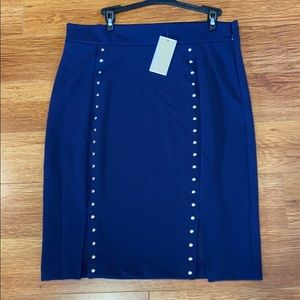 Micheal Kors Size Small elegant Navy skirt